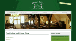 Desktop Screenshot of gruenerjaeger-altenhof.de